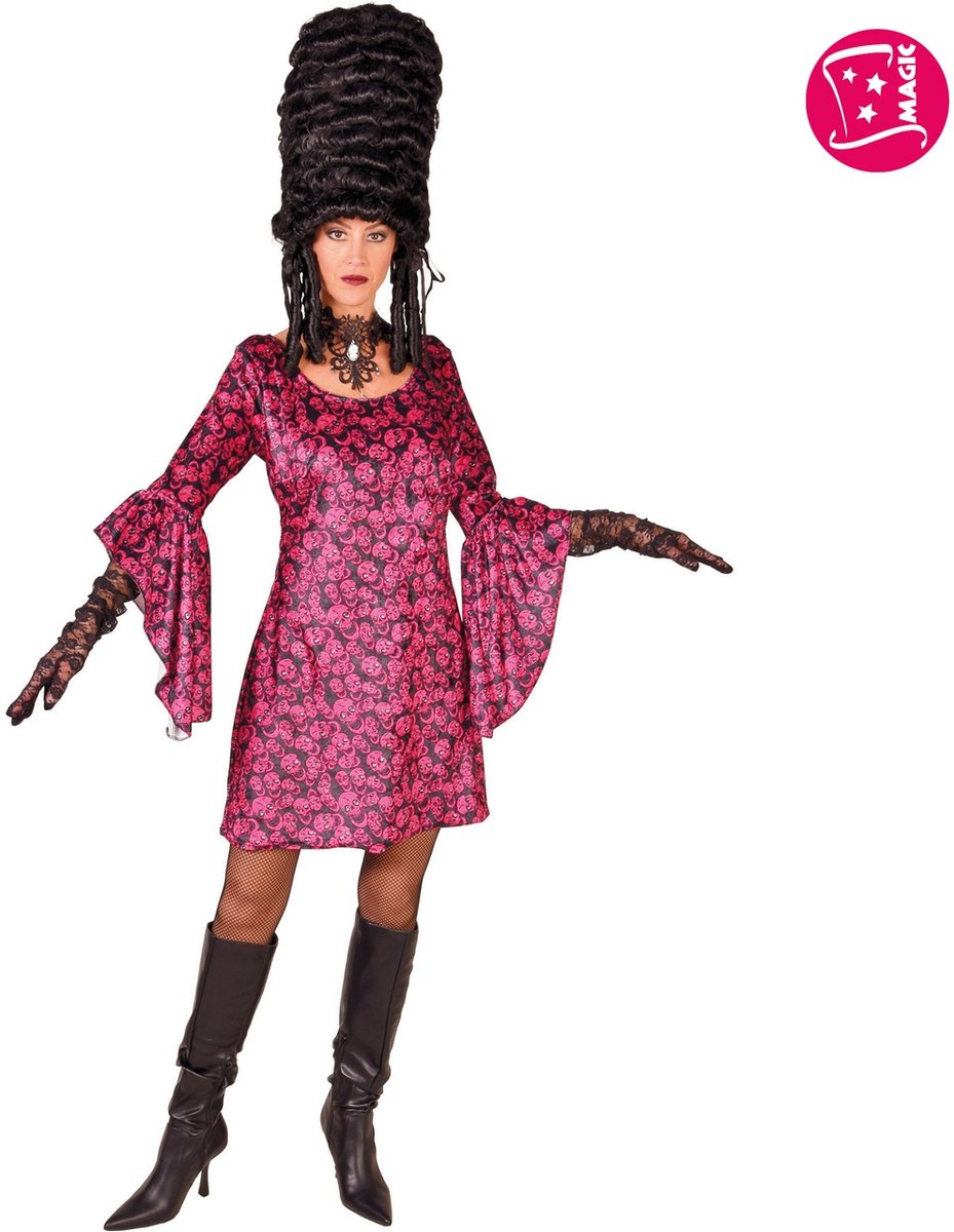 Schedel Bedel Jurk Roze Vrouw